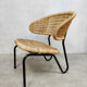 Midcentury Dutch design rattan easy chair Dirk van Sliedregt Gebr. Jonkers
