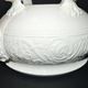 Rare Wedgwood "Patrician" molded opaque earthenware tureen, garland mascaron, England