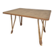 Rattan compass leg dining table, 1950s