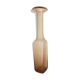 Vase en verre fumé orangé