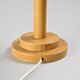 Turned wooden table lamp, French work, 1970s.