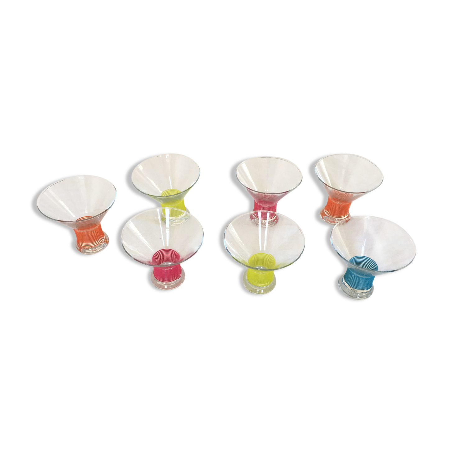 Set of 7 ice cream bowls