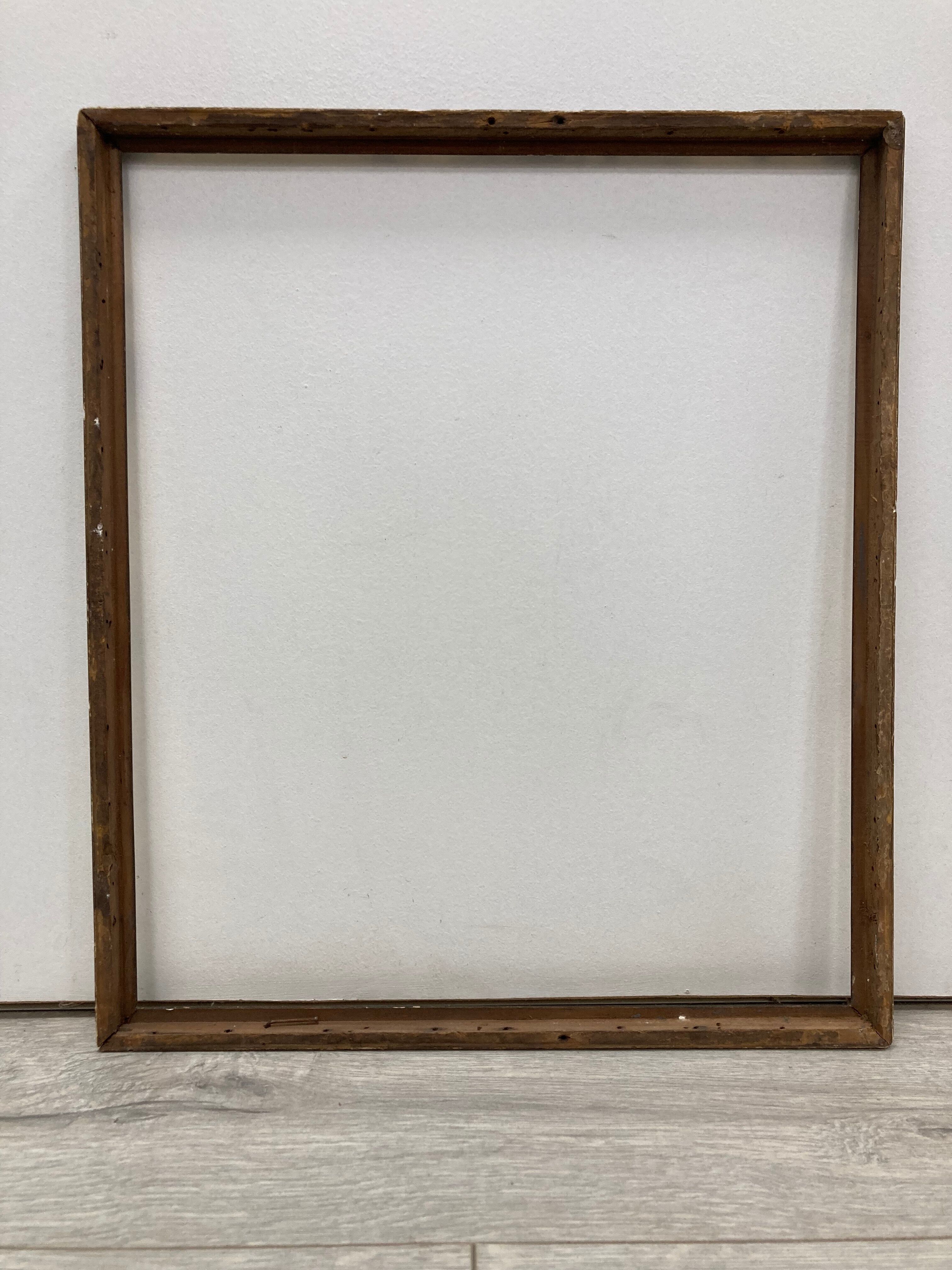 Vintage patinated golden frame