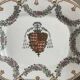 Plateau empty pocket ceramic house toussi short heraldic coat of arms