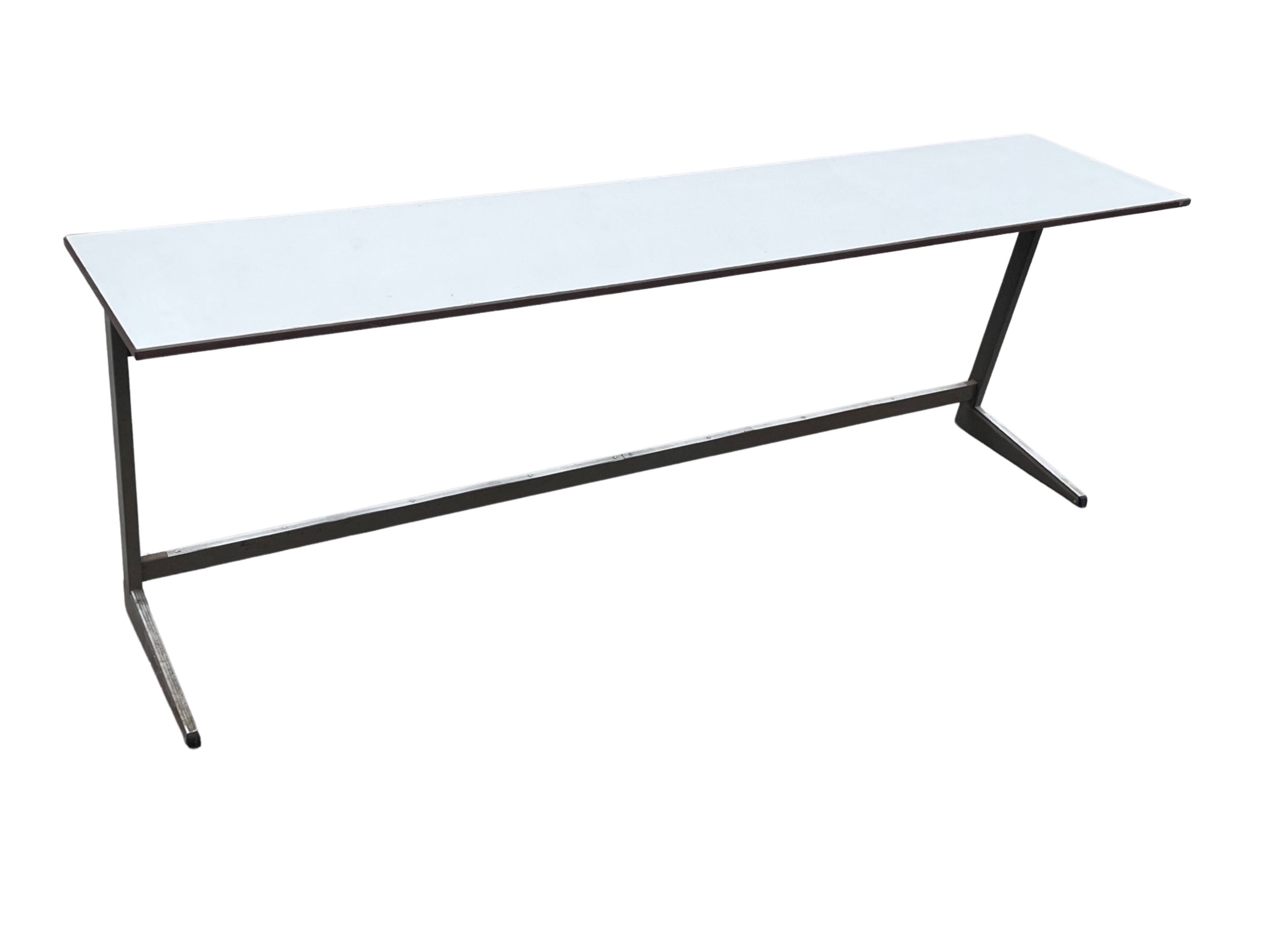 XXL industrial desk, minimalist design from the 50s