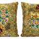 Set of 2 vintage velvet cushion covers 51x51 cm