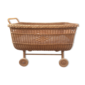 Large cradle wicker vintage organic mattress with "sound"