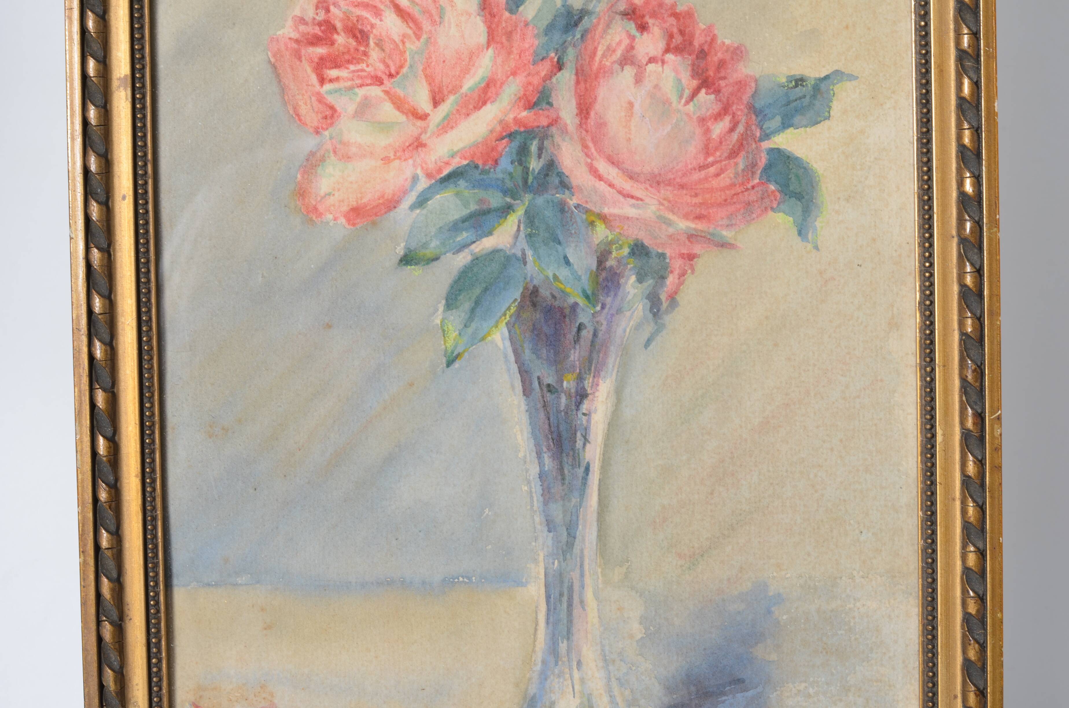 Watercolor bouquet of peonies