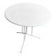 Mid-century minimalist German metal garden table attributed to Mauser Werke Waldeck, 1960s.