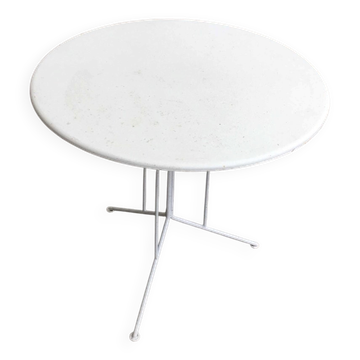 Table de jardin allemande en métal minimaliste du milieu du siècle attribuée à Mauser Werke Waldeck, années 1960