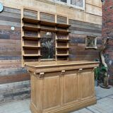 Early 20th century bar set in solid elm