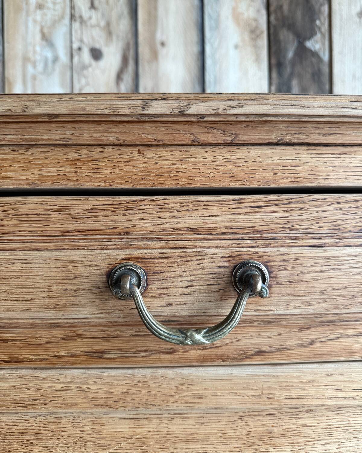 Large antique high oak sideboard