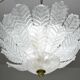 Florence, large size Murano clear transparent vintage glass ceiling light