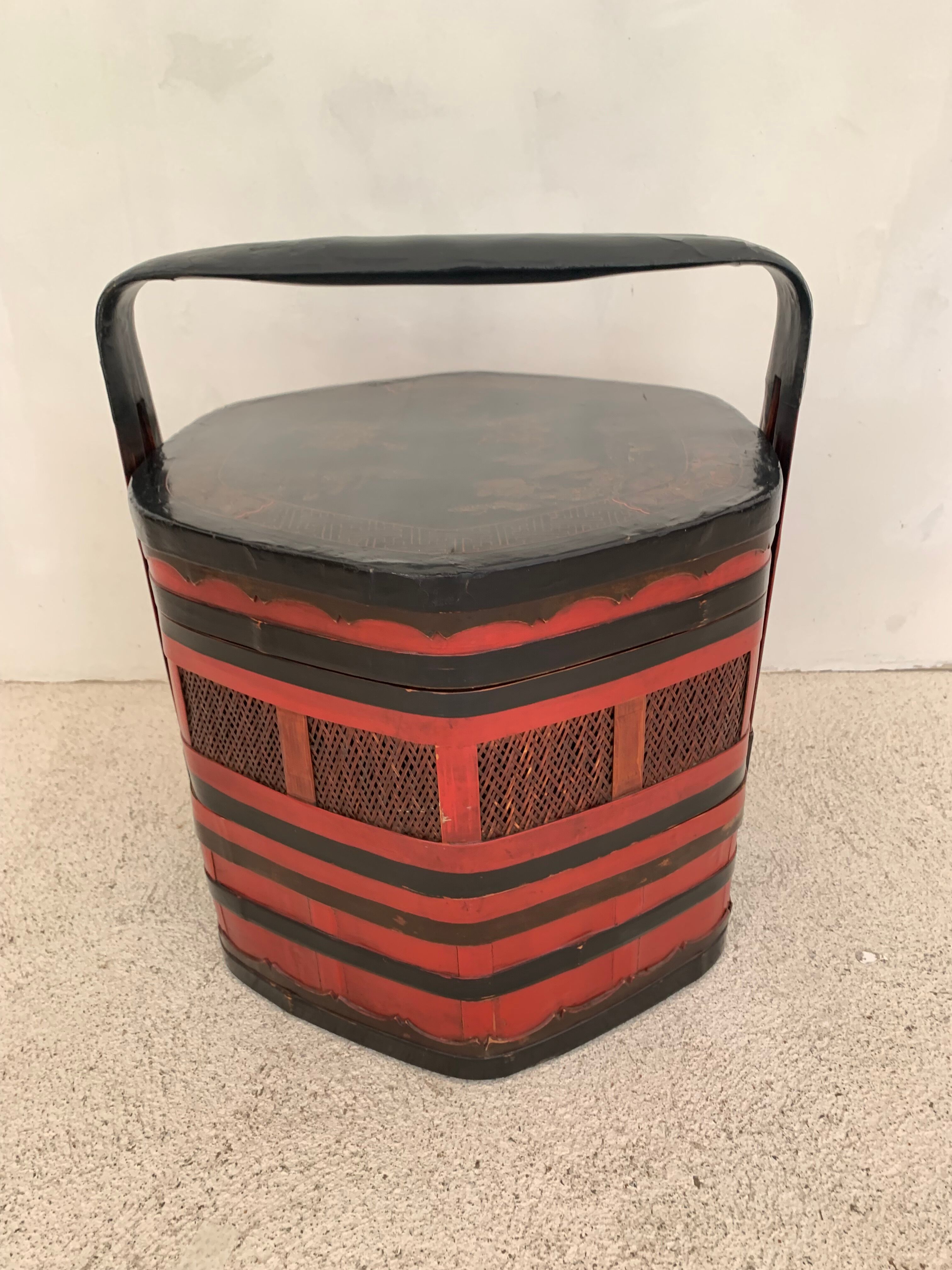 Chinese bamboo basket