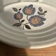 Vintage fondue plates