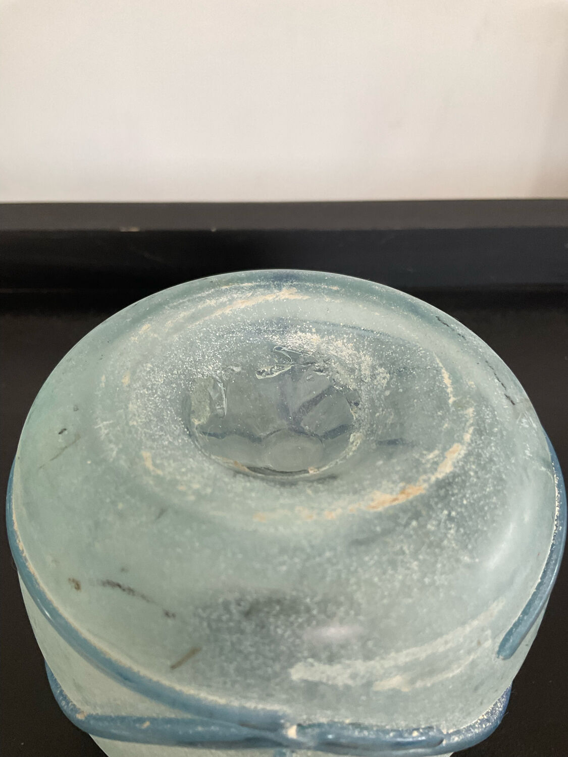 Old vase "Scovo" in Murano glass paste