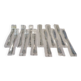 6 Christofle Atlantide silver-plated fish cutlery sets 12p in blister pack