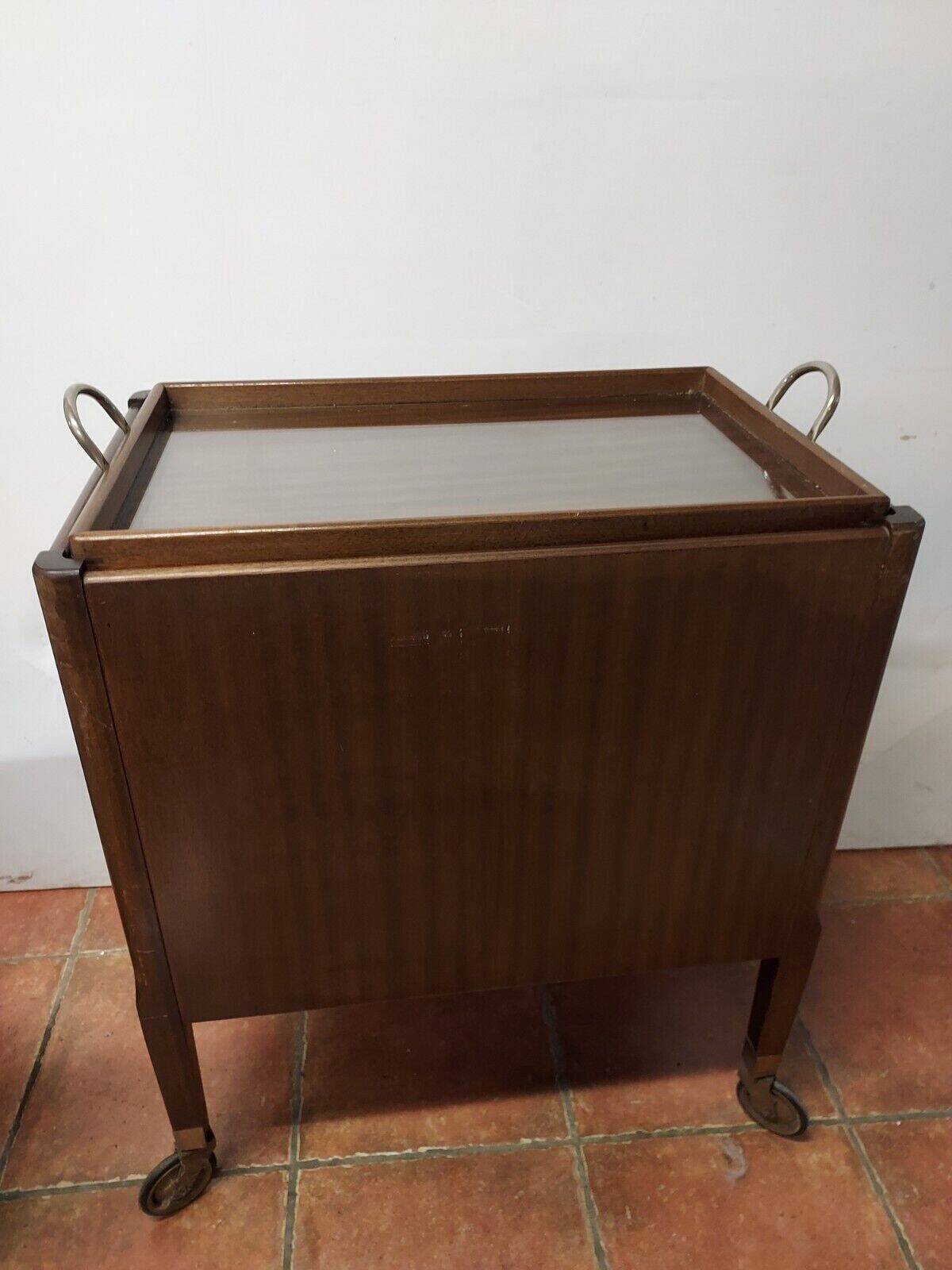 vintage mahogany serving table