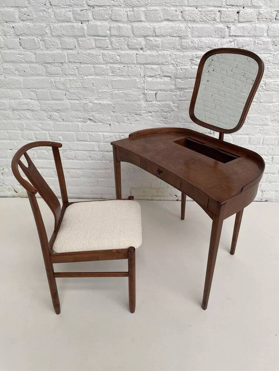 Brigitta Dressing Table and Chair by Carl Malmsten & Yngve Ekström