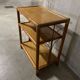 Wood and rattan shelf, 1960s