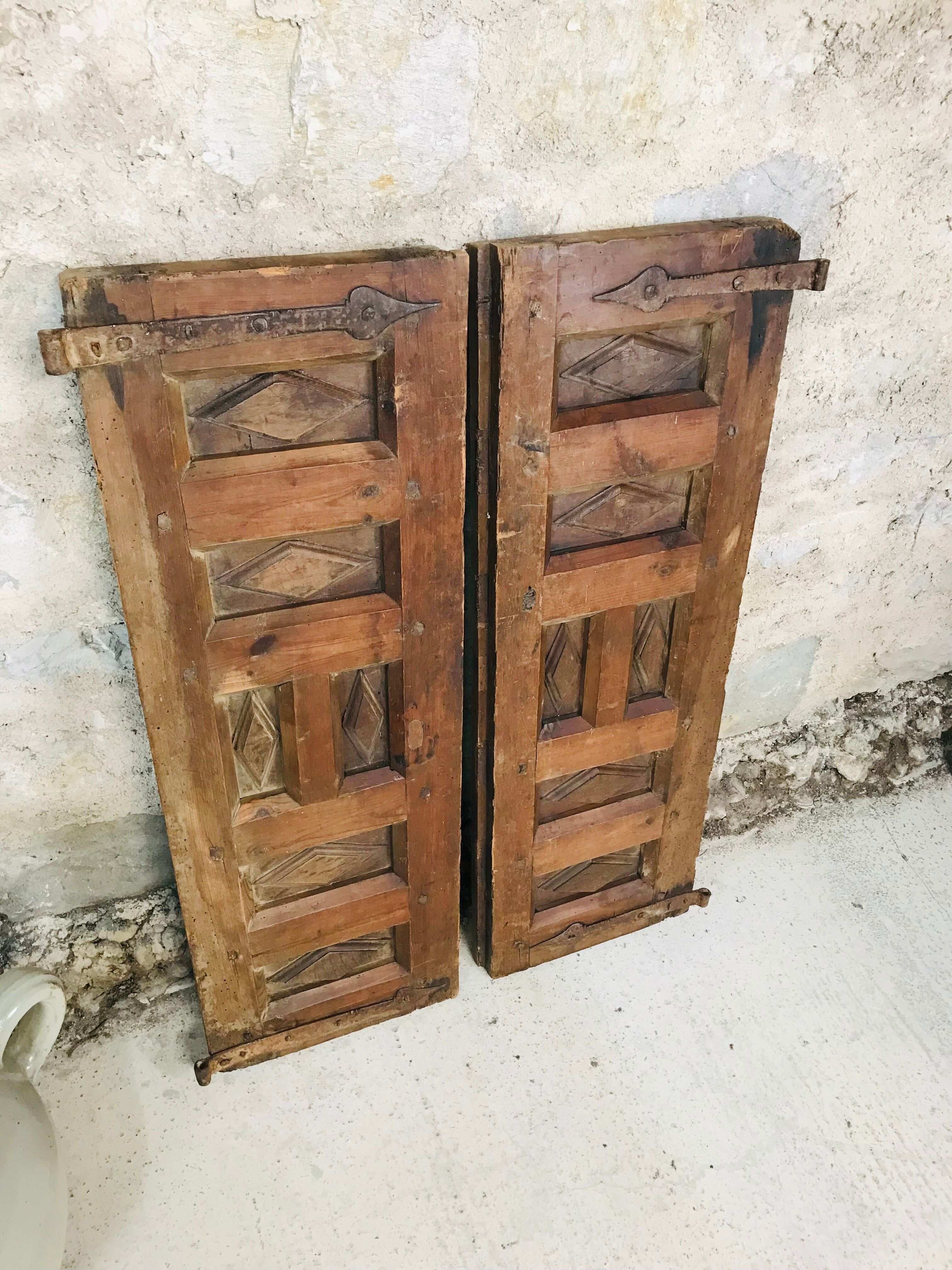 Closet doors swing shutters claustra 18th century