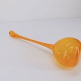 Scandinavian soliflore vase in yellow transparent glass