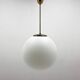 Large milk glass pendant light by kamenicky senov