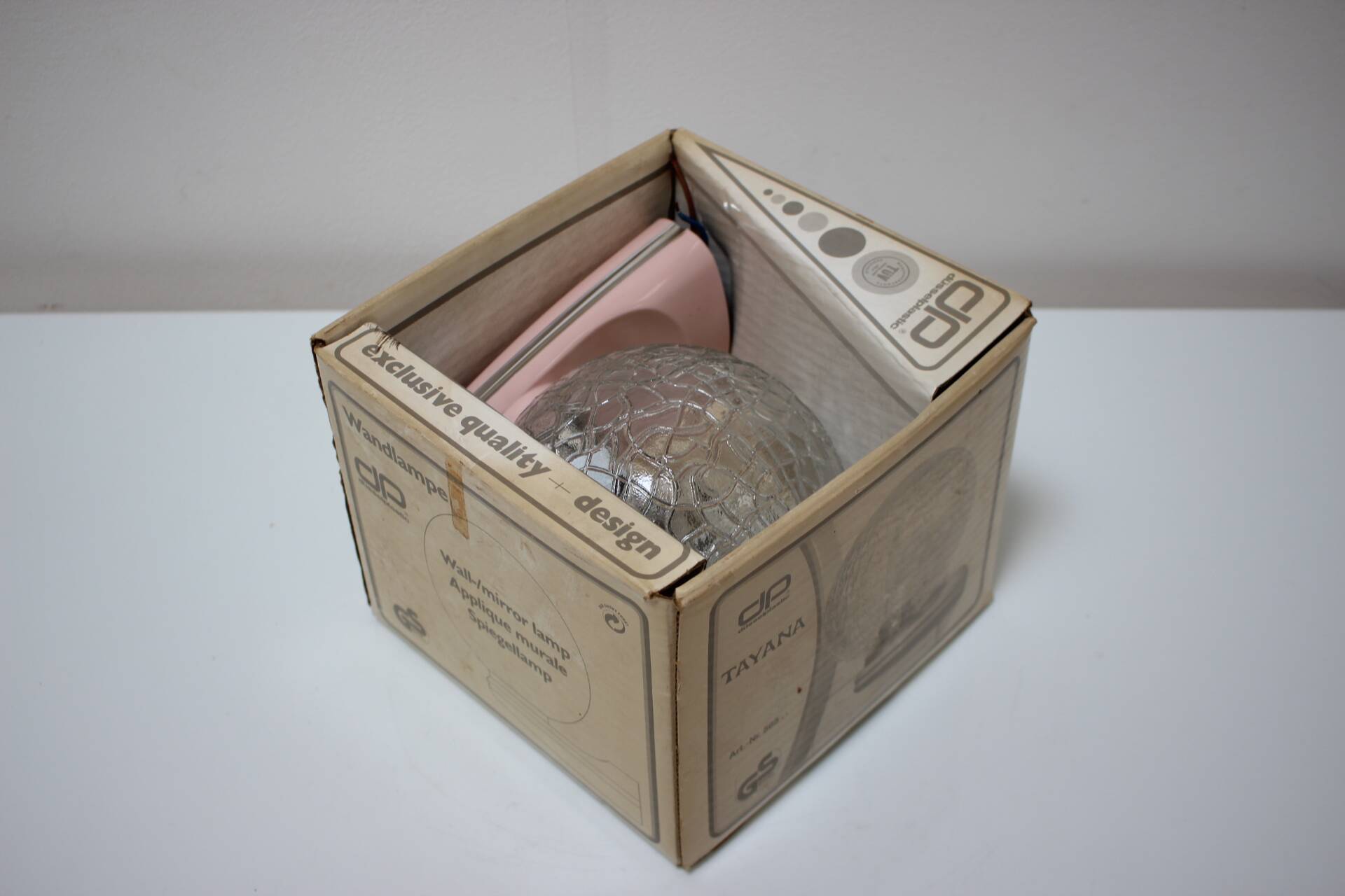 Midcentury Wall Lamp by DusselPlastic, 1980s, Germany