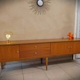Scandinavian design sideboard in vintage teak
