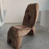 Armchair made of recycled solid teak