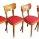 Set of Four Thonet Dining Chairs, Late 1940s