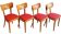 Set of Four Thonet Dining Chairs, Late 1940s