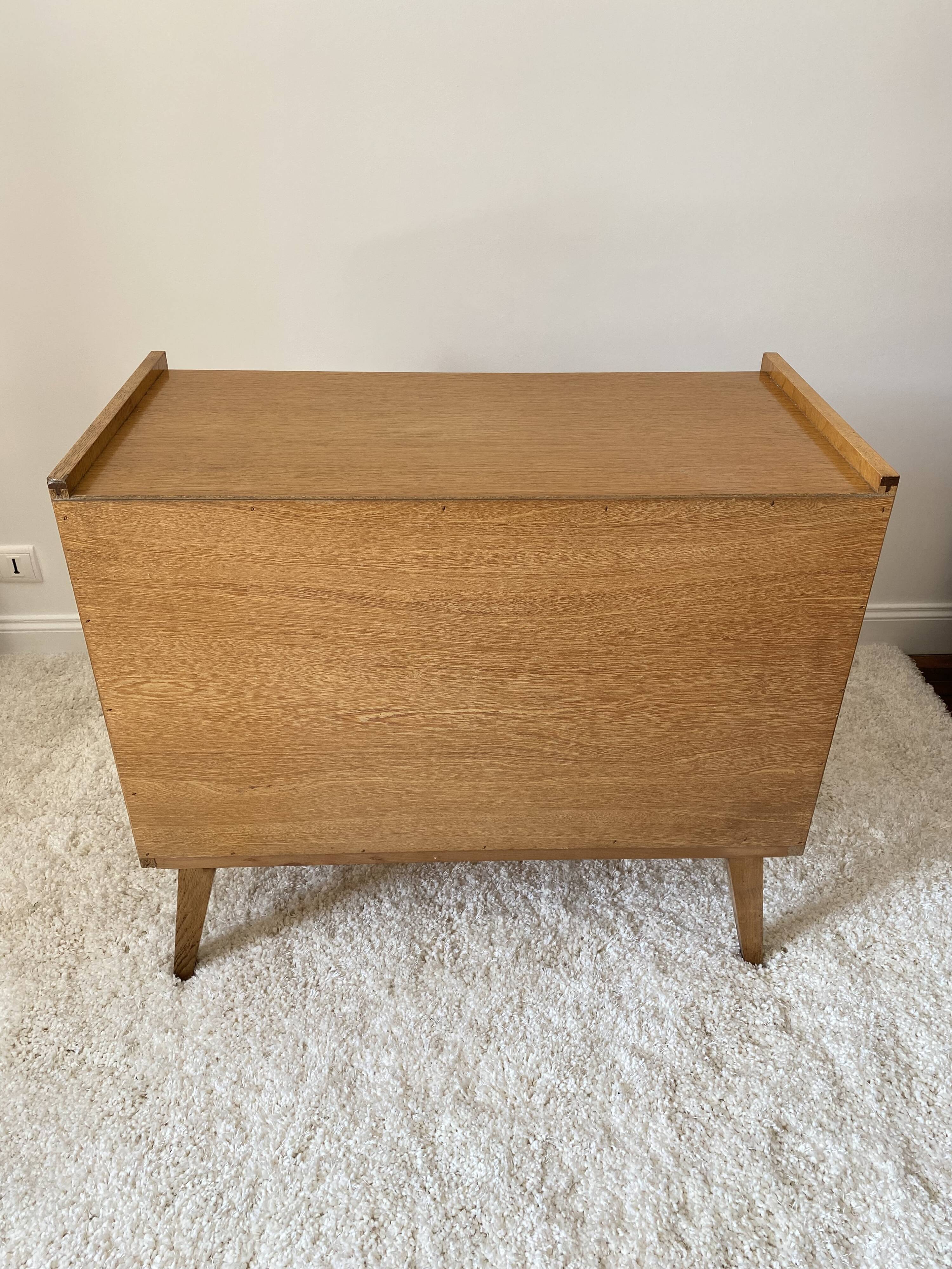 Vintage rattan chest of drawers