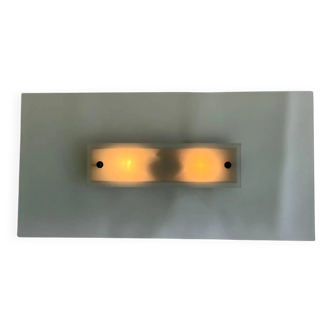 Pair of design midcentury wall or ceiling lamps/flushmounts - 1970s