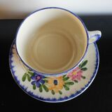 Bowl and plate in Pozzi earthenware