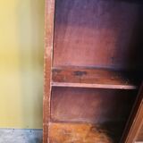 Wood and Art Deco glass showcase