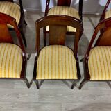 Empire x 6 acajou gondola chairs
