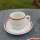 4 cups porcelain bistro from Auteuil