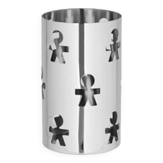 Openwork design breadstick holder in polished 18/10 stainless steel Alessi Girotondo AKK09