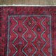 Handmade Belouch Persian rug 213x116cm