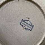 Flat plates Sarreguemines Iron Earth model Blue favorite