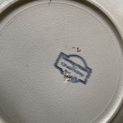 Flat plates Sarreguemines Iron Earth model Blue favorite