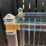 Plexi console double glass tray