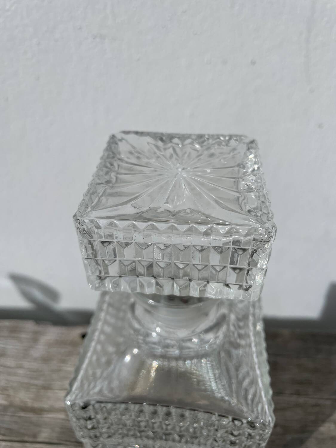 Clear Glass Whiskey Decanter