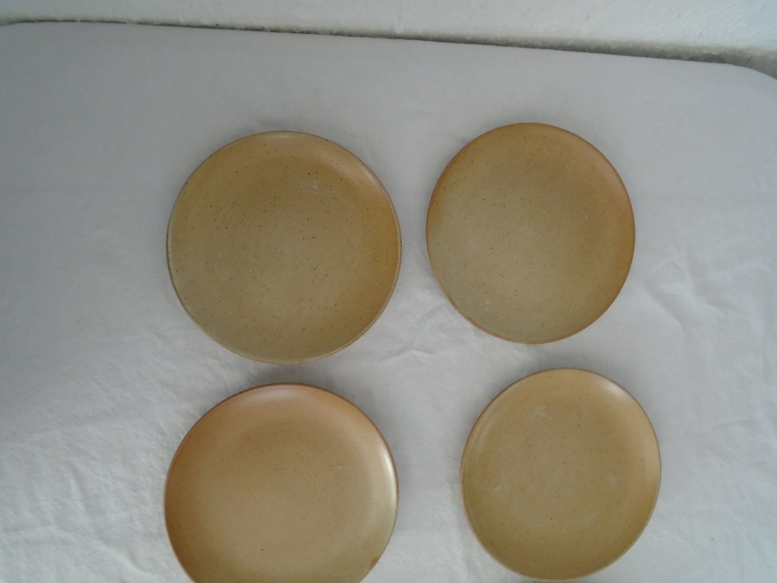 6 plates dessert sandstone village cnp france