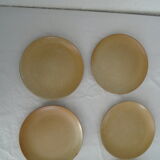 6 plates dessert sandstone village cnp france