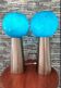 Pair of designer and vintage lamps