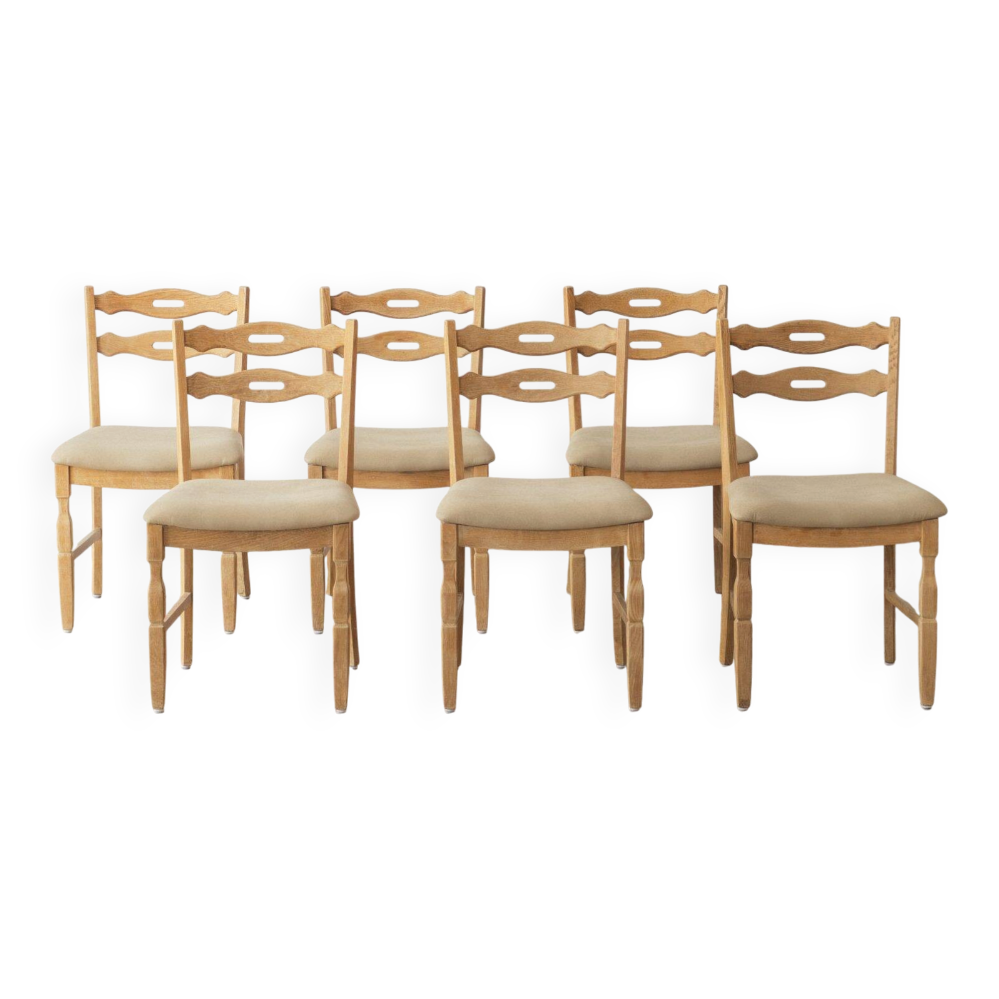 6 chaises de salle à manger Henning Kjærnulf