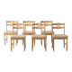 6 chaises de salle à manger Henning Kjærnulf