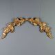 Ancient baroque frieze in carved and gilded wood, Italy, 18th century.